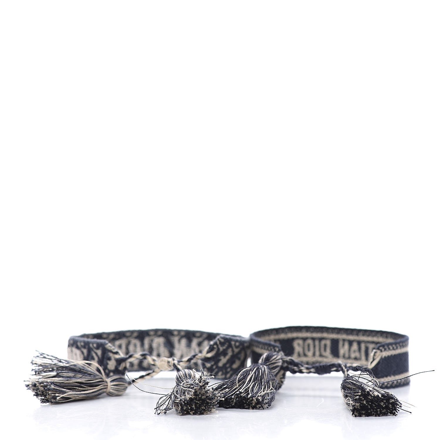 Christian Dior Woven Cotton J'Adior Friendship Bracelet Set Navy 3 of 3