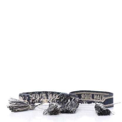 Christian Dior Woven Cotton J'Adior Friendship Bracelet Set Navy 3 of 3