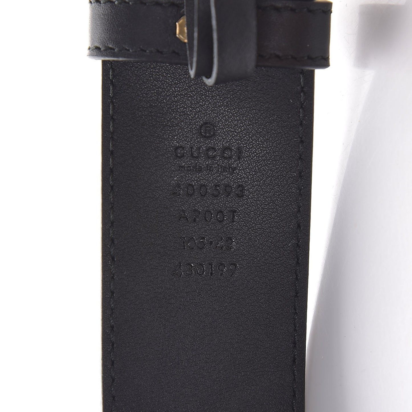 Calfskin Double G 40mm Belt 105 42 Black