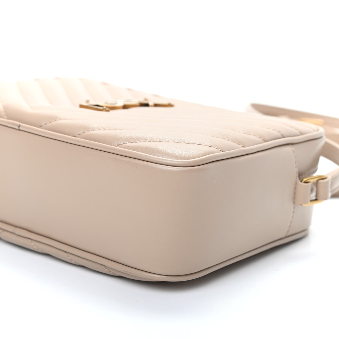 Calfskin Matelasse Monogram Lou Camera Bag Dark Beige