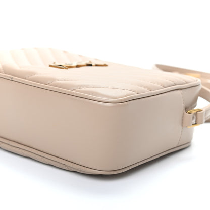 Saint Laurent Calfskin Matelasse Monogram Lou Camera Bag Dark Beige 9 of 9