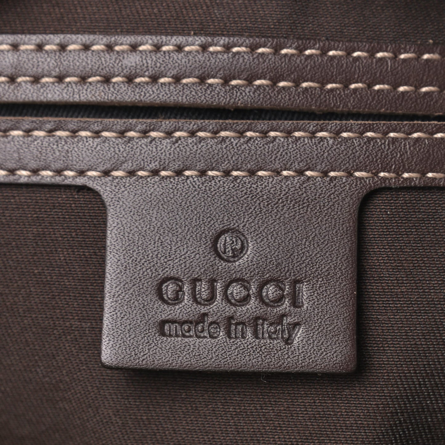 GG Supreme Monogram Belt Bag Dark Brown