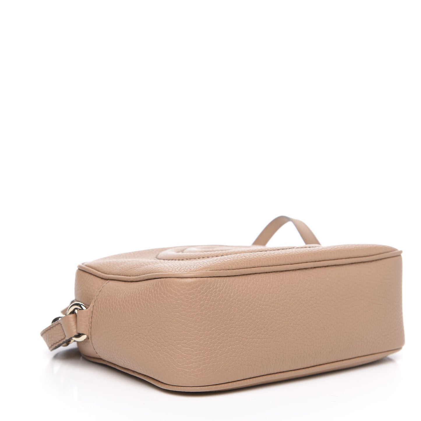 Pebbled Calfskin Small Soho Disco Bag Rose Beige