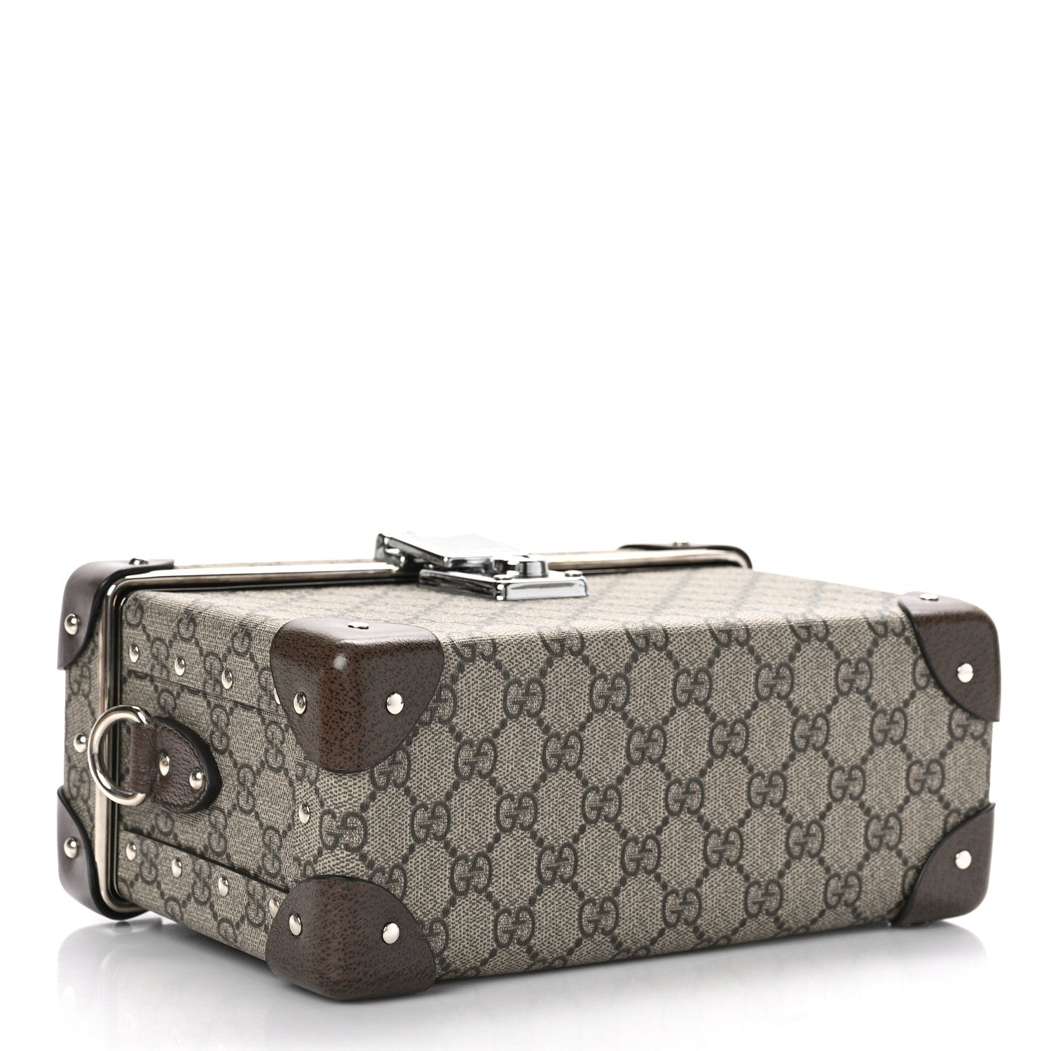 Gucci GG Supreme Monogram Globe-Trotter Beauty Case Brown 4 of 9