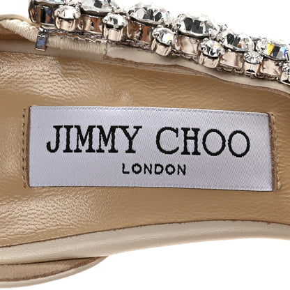 Jimmy Choo Crystal Ani Bee 100 Pumps 38.5 Latte 8 of 9