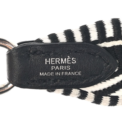 Hermes Toile Swift 25mm Sangle Cavale Shoulder Strap Black Ecru 4 of 6