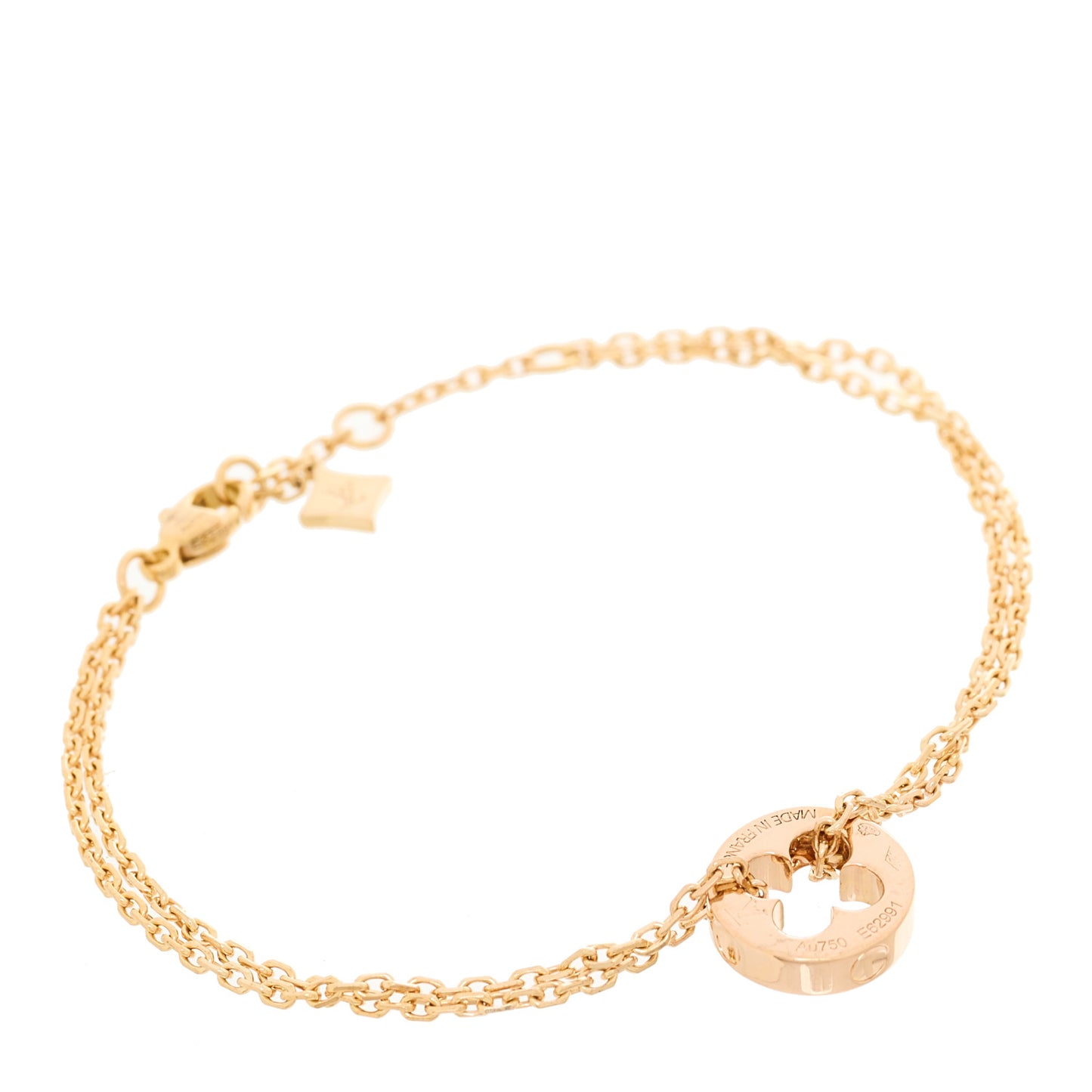 18K Rose Gold Empreinte Chain Bracelet