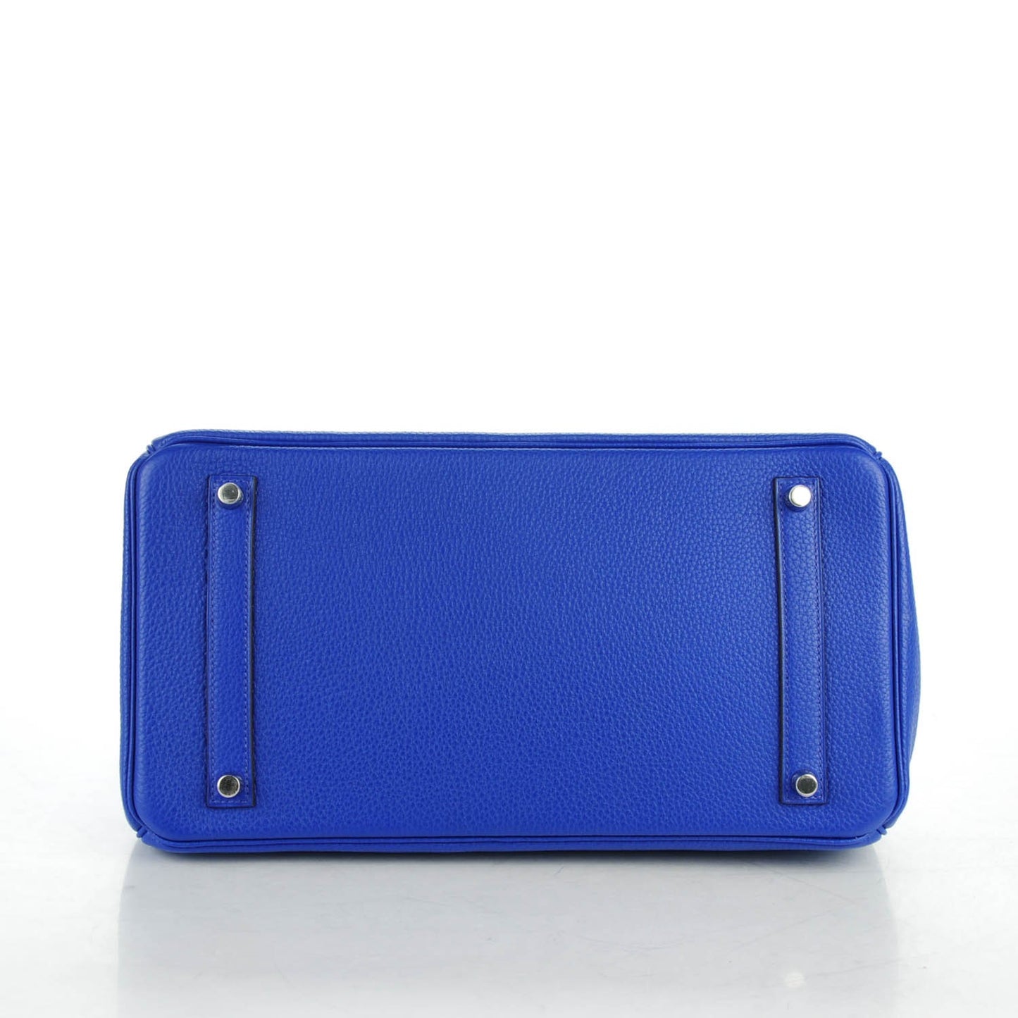 Taurillon Clemence Birkin 35 Bleu Electrique