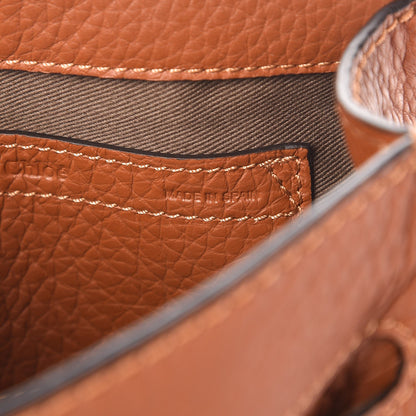 Chloe Calfskin Mini Marcie Round Crossbody Bag Tan 7 of 8