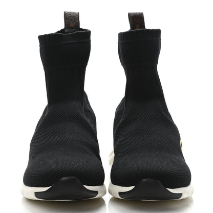 Louis Vuitton Stretch Fabric Aftergame Wave Sneaker Boots 35 Black 2 of 4