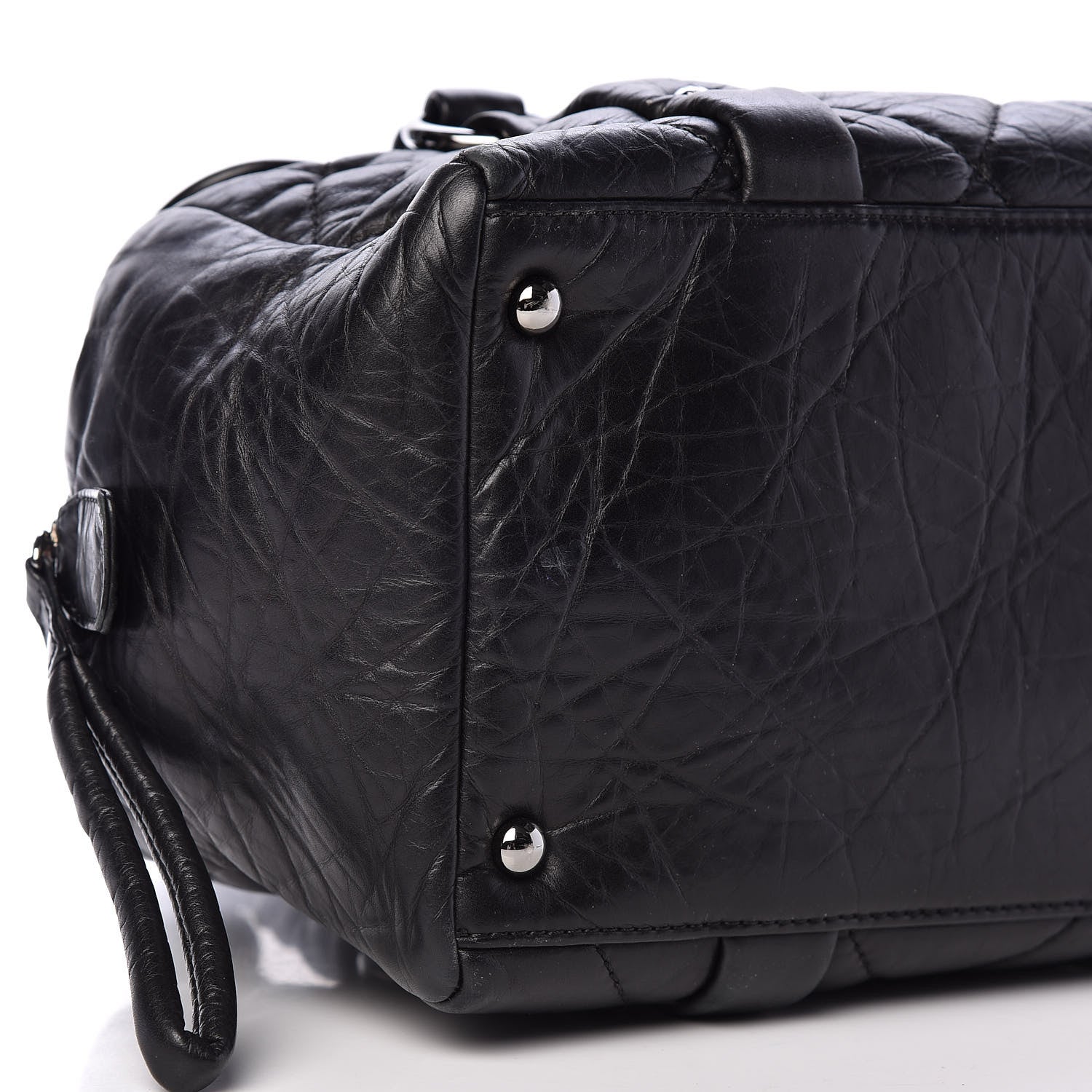 Chanel Distressed Lambskin Lady Braid Flap Tote Black 6 of 10