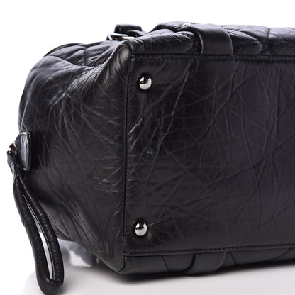 Chanel Distressed Lambskin Lady Braid Flap Tote Black 6 of 10
