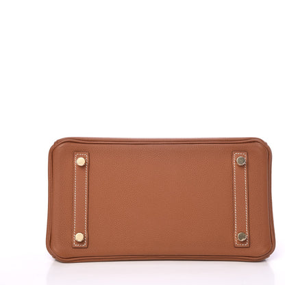 Hermes Togo Birkin 25 Gold 6 of 33
