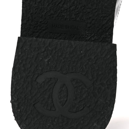 Chanel Patent Lambskin CC Chain Mocassin Loafers 37 Black 8 of 11