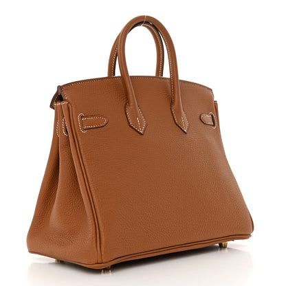 Hermes Togo Birkin 25 Gold 3 of 11