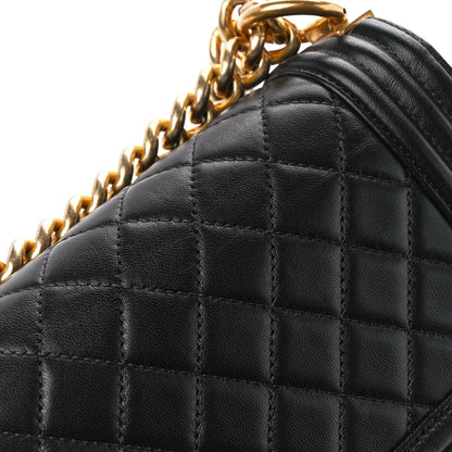 Chanel Lambskin Quilted Small Boy Flap Black 11 of 13