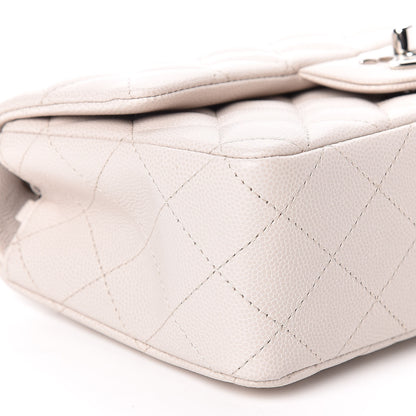 Chanel Caviar Quilted Mini Rectangular Flap White 8 of 10
