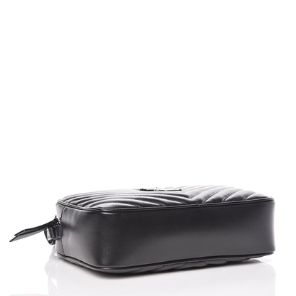 Saint Laurent Calfskin Matelasse Monogram Lou Camera Bag Black 4 of 9