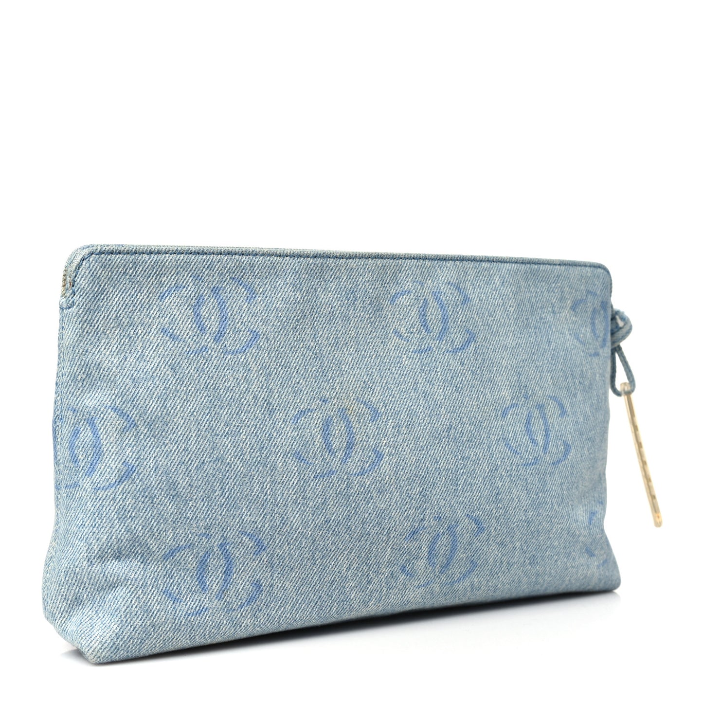 Denim CC Cosmetic Pouch Blue