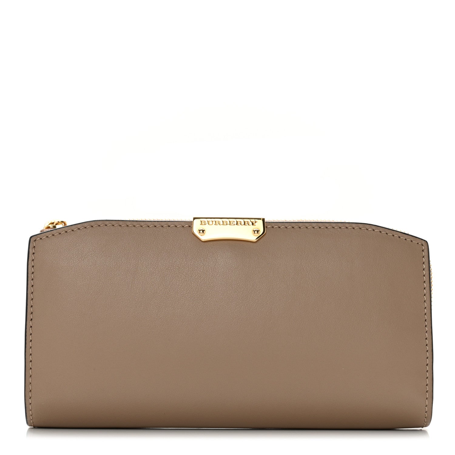 Burberry Calfskin Alvington Continental Wallet Honey 1 of 10