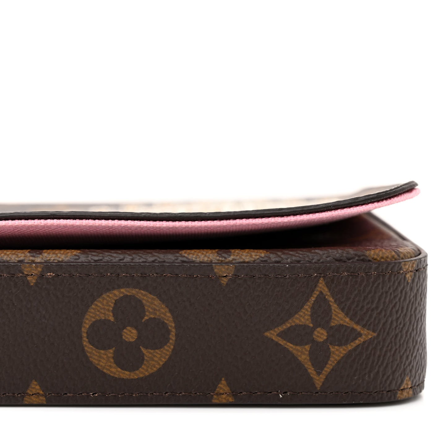 Monogram 2022 Christmas Animation Paris Pochette Felicie Chain Wallet Pink
