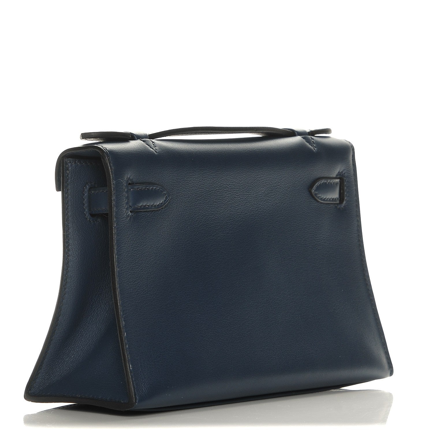 Hermes Swift Kelly Pochette Clutch Bleu de Prusse 12 of 19