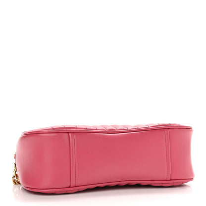 Prada Soft Calfskin Impunture Diagramme Dome Crossbody Bag Peonia 4 of 10