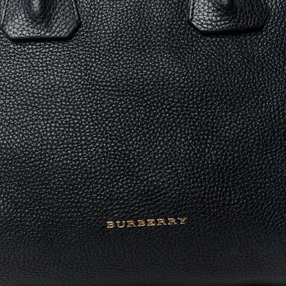 Burberry London Grainy Calfskin Small Greenwood Bowling Bag Black 8 of 15