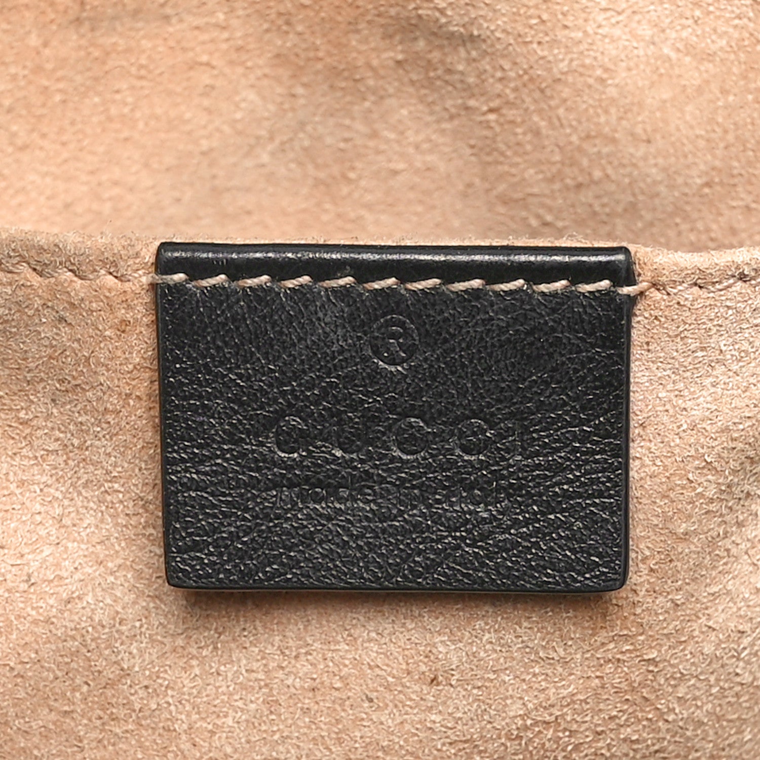 Gucci Monogram Matelasse Diagonal Small GG Marmont Chain Shoulder Bag Beige Black 6 of 10