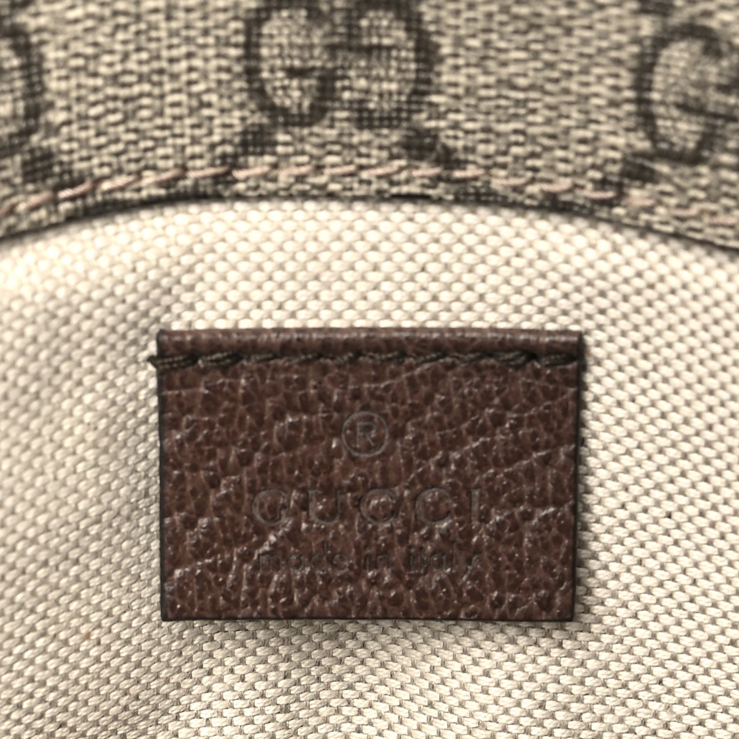 GG Supreme Monogram Neo Vintage Web Belt Bag Brown