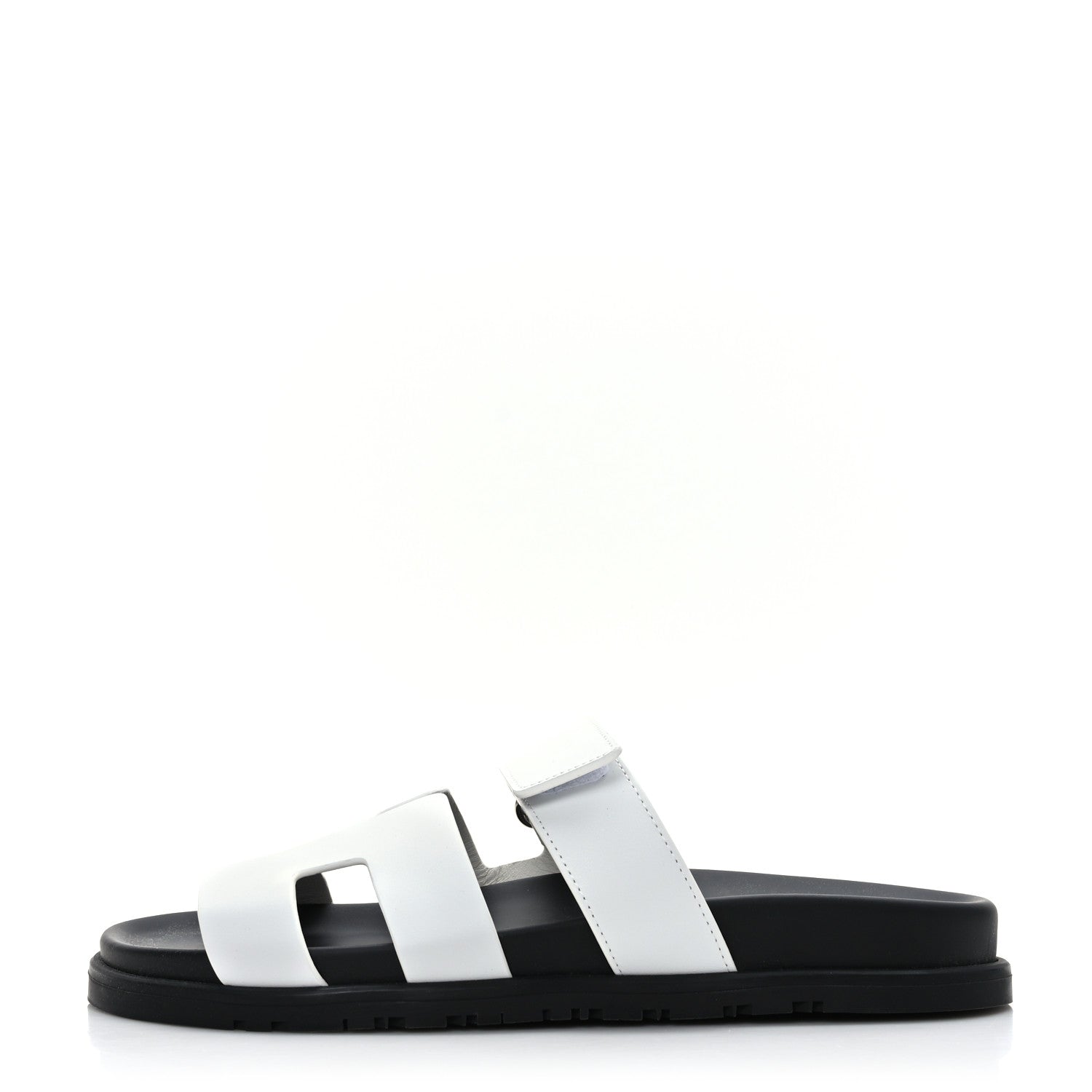 Hermes Calfskin Womens Chypre Sandals 39 White 1 of 8