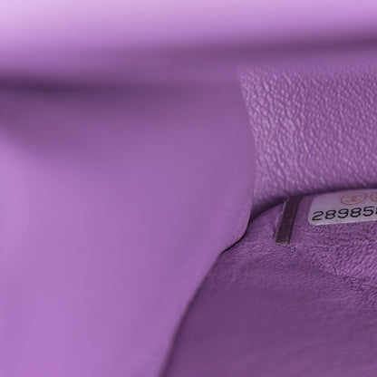 Chanel Patent Quilted Medium Double Flap Light Purple 7 of 9