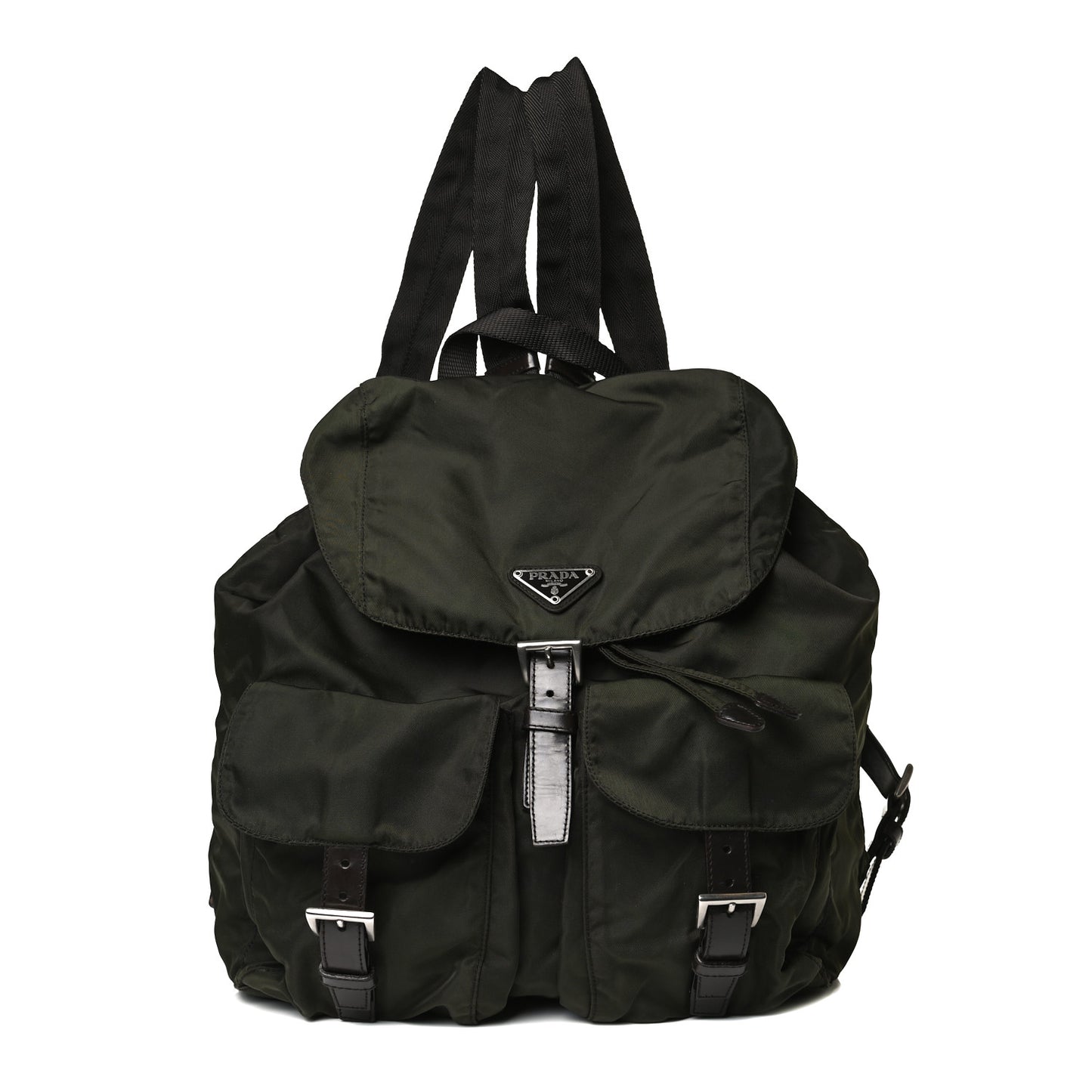 Nylon Vela Large Backpack Green