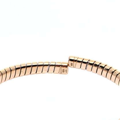 Bulgari 18K Yellow Gold Stainless Steel Tubogas Cuff Bracelet 7 of 8