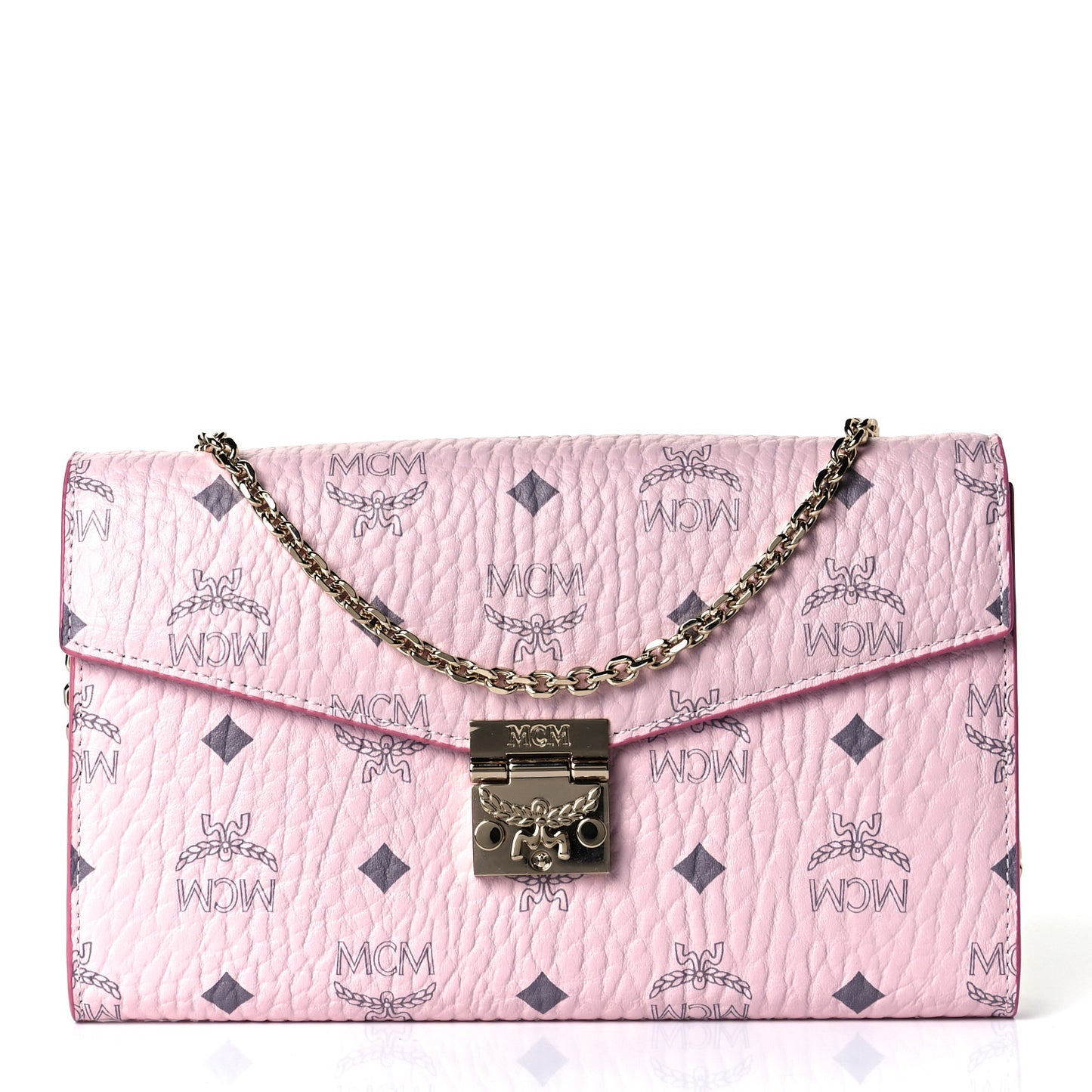 Visetos Medium Patricia Wallet On Chain Soft Pink