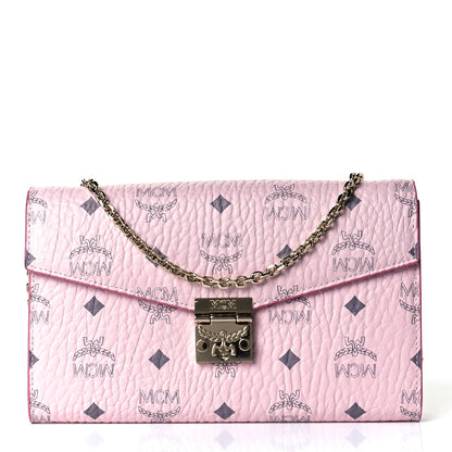 MCM Visetos Medium Patricia Wallet On Chain Soft Pink 1 of 6