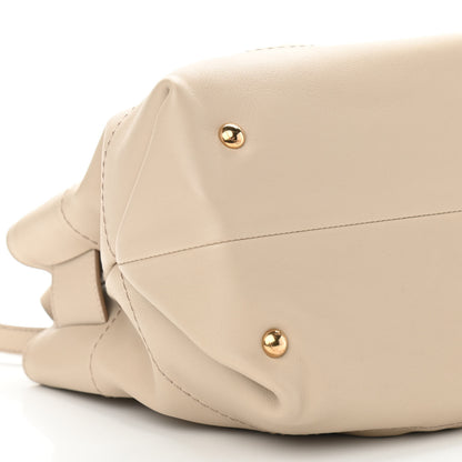 Salvatore Ferragamo Calfskin W Chain Tote Beige 8 of 9