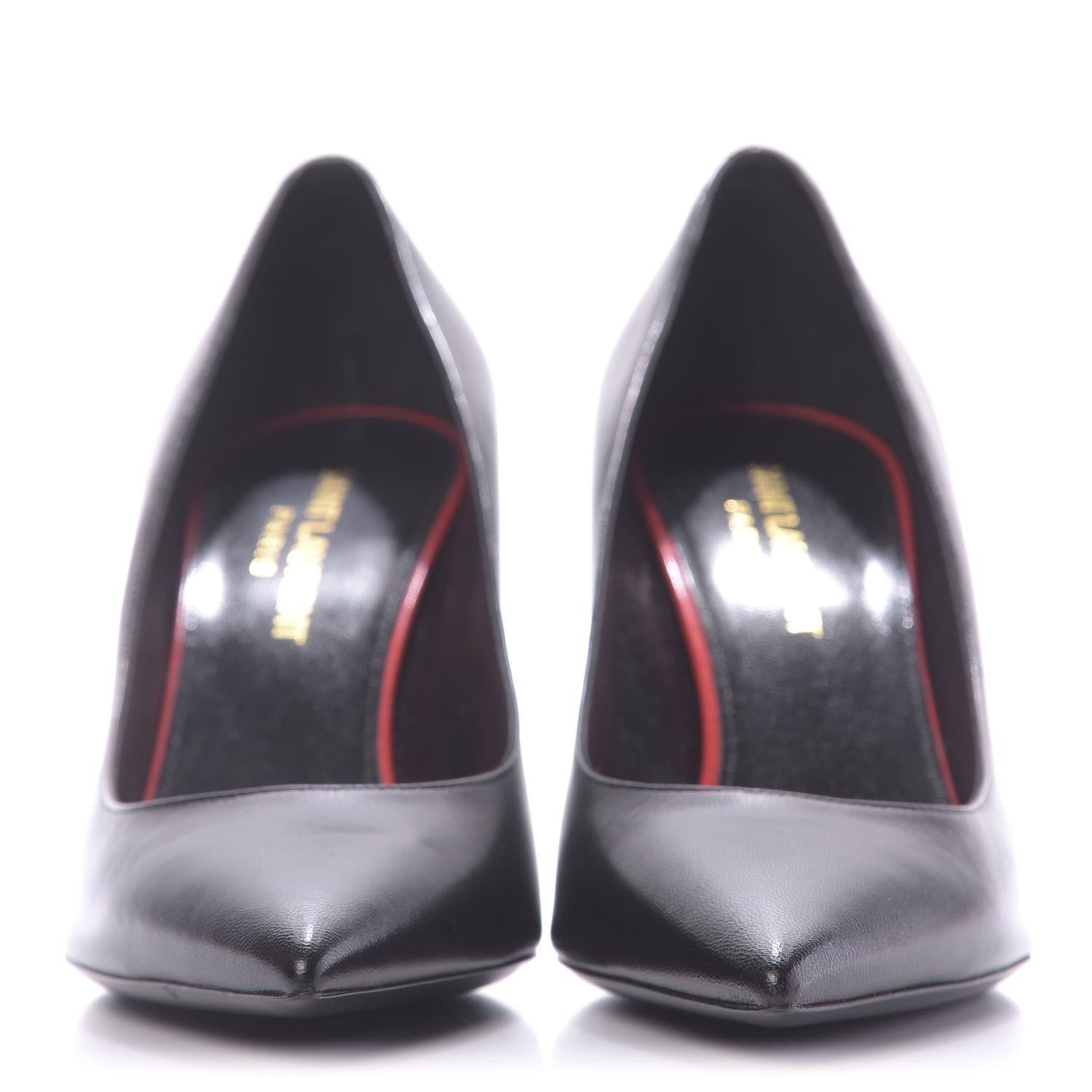 Saint Laurent Calfskin Anja 85 Pumps 36 Black 2 of 10