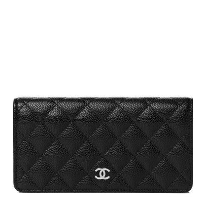 Chanel Caviar Quilted Yen Wallet Black 1 of 4