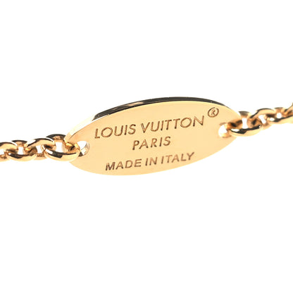 Louis Vuitton Metal Crystal LV Iconic Necklace Gold 5 of 7