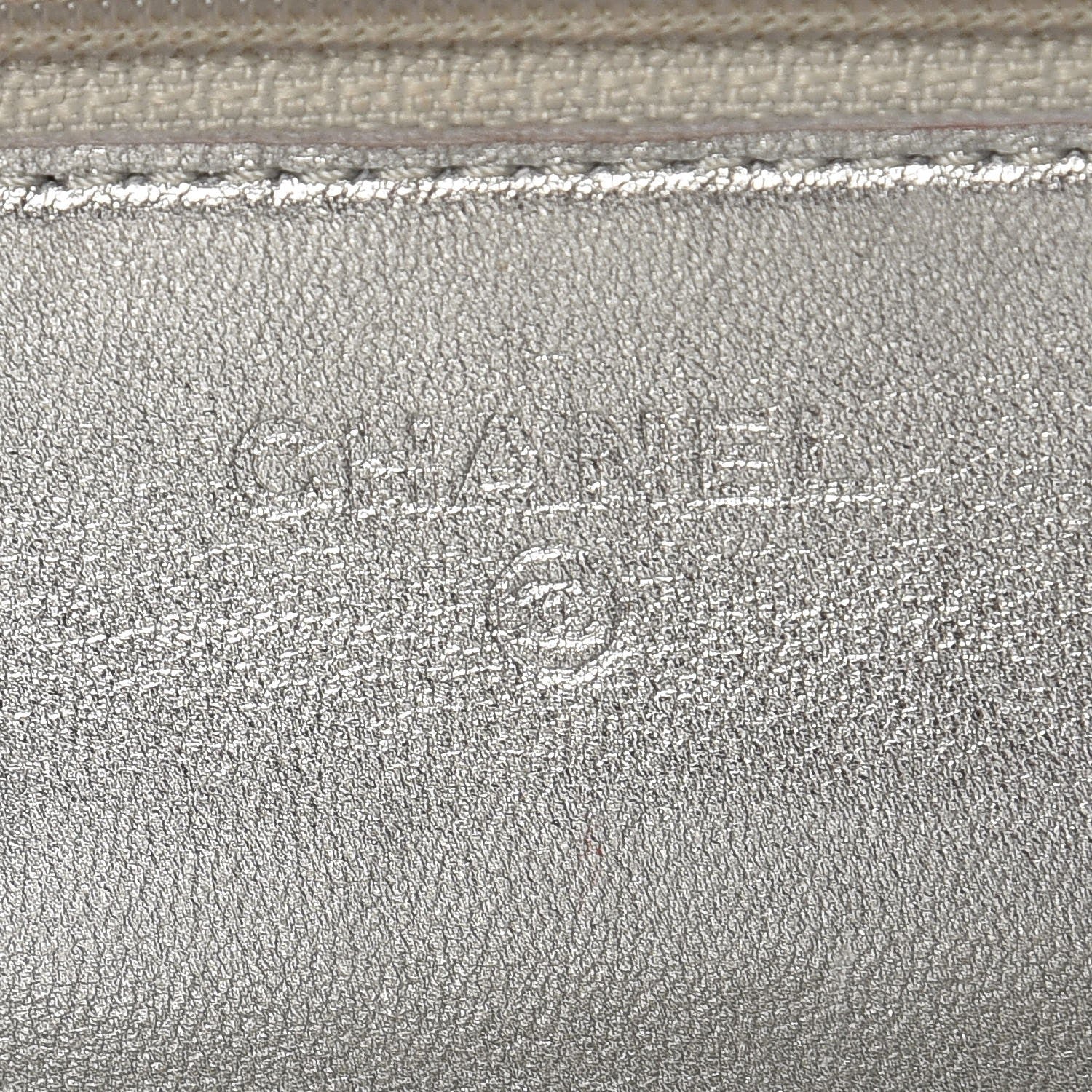 Chanel Metallic Lambskin Wallet On Chain WOC Silver 6 of 14