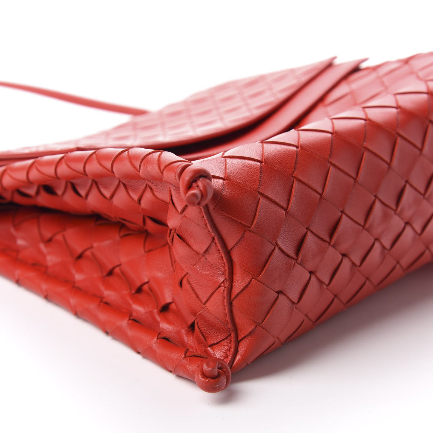 Nappa Intrecciato Small Knot Flap Crossbody Nail Polish