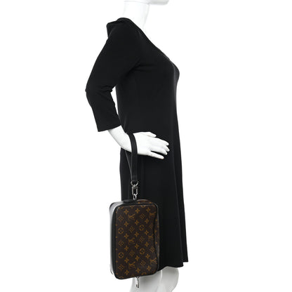 Louis Vuitton Monogram Macassar Kasai Clutch Black 2 of 12