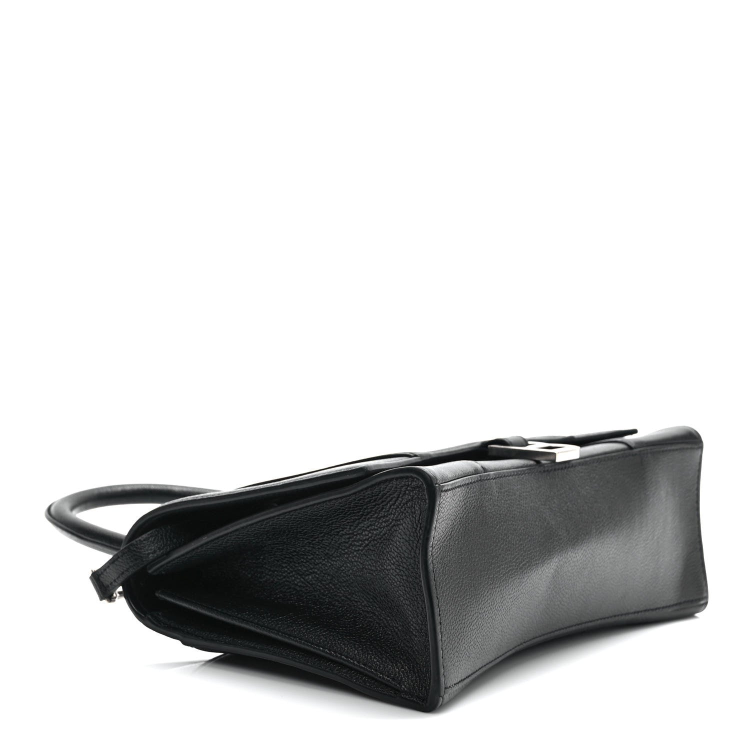 Balenciaga Grained Calfskin Medium Hourglass Top Handle Bag Black 3 of 8