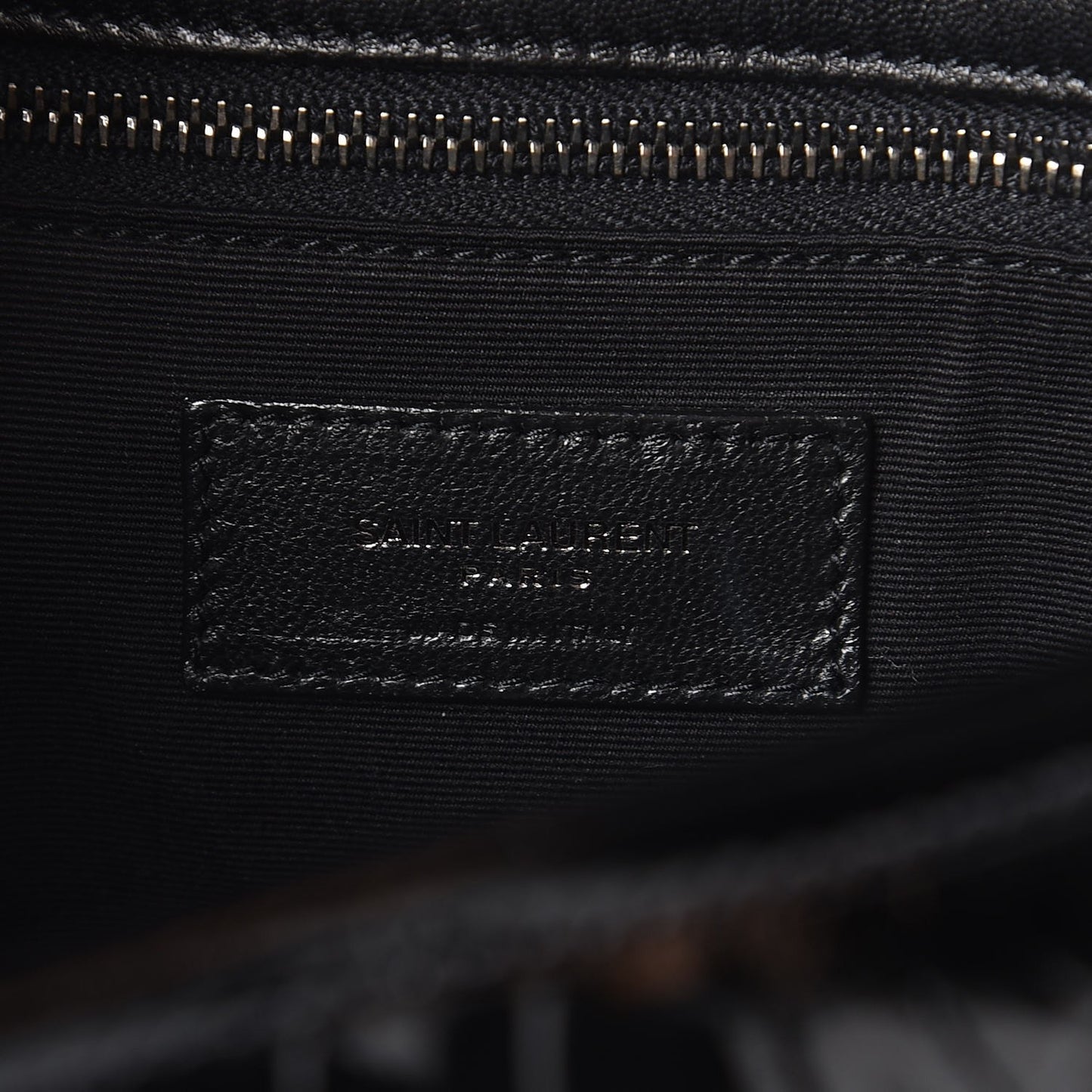 Patent Crocodile Embossed Lambskin Monogram Medium Niki Chain Satchel Black