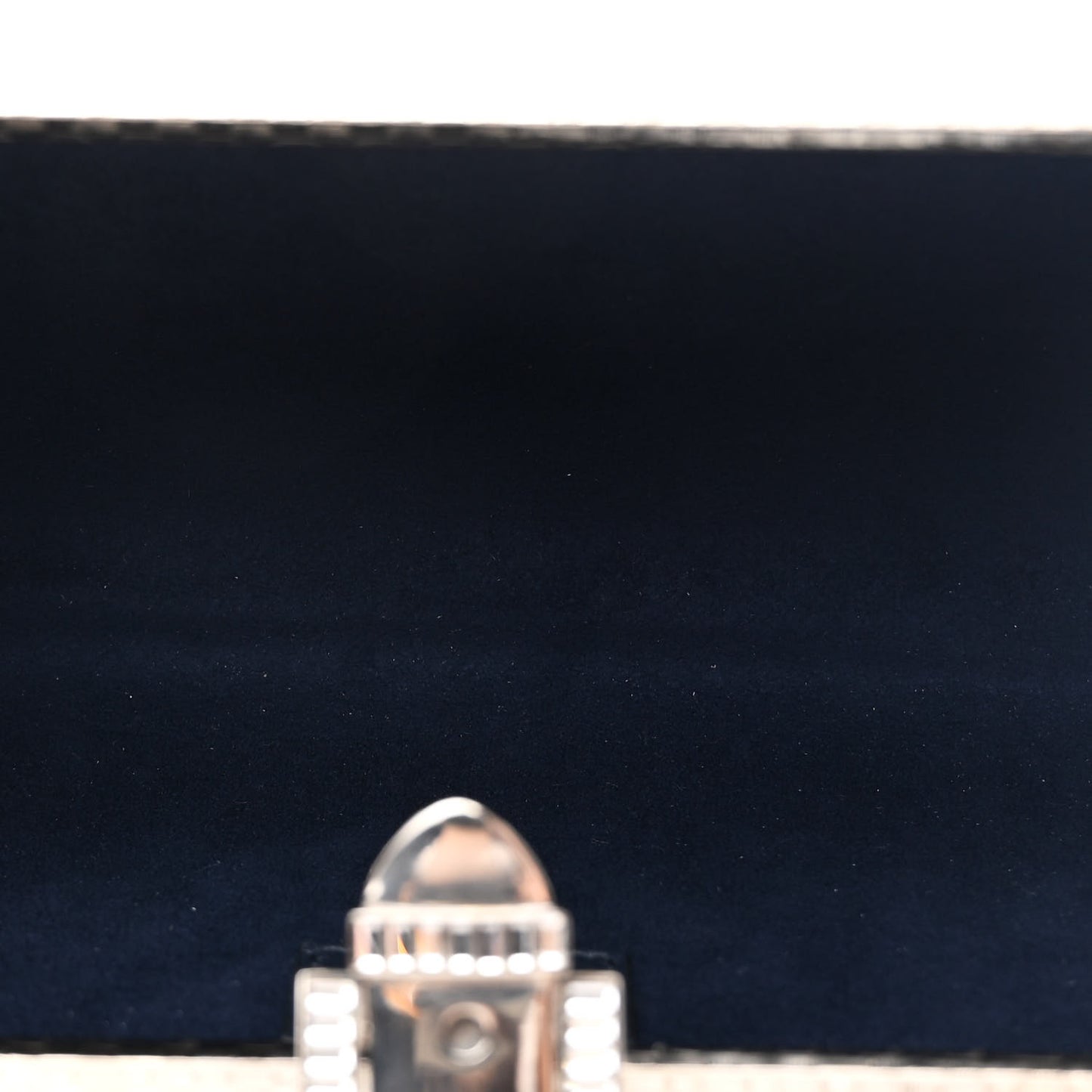 Metal Crystal Buckle Small Chain Shoulder Bag Silver