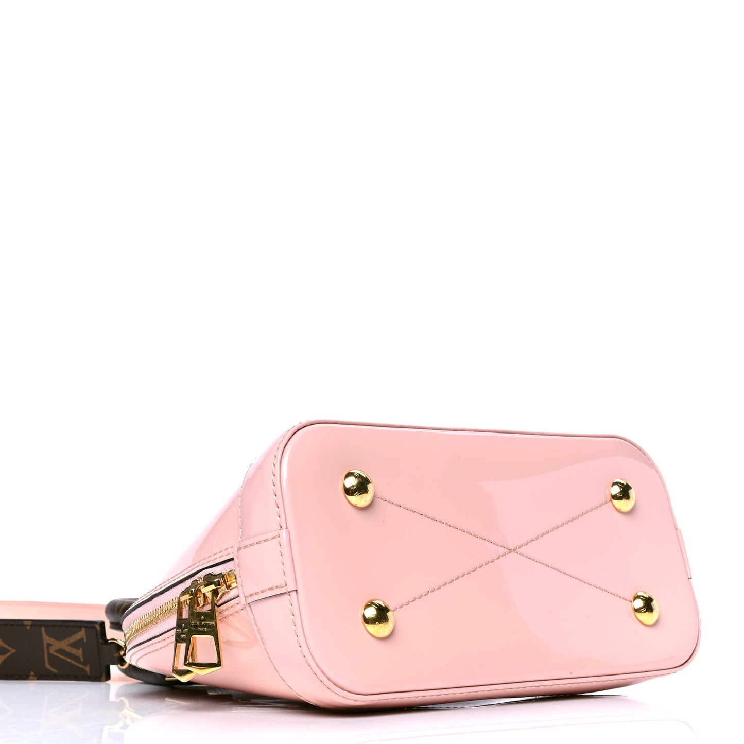 Patent Monogram Alma BB Rose Ballerine