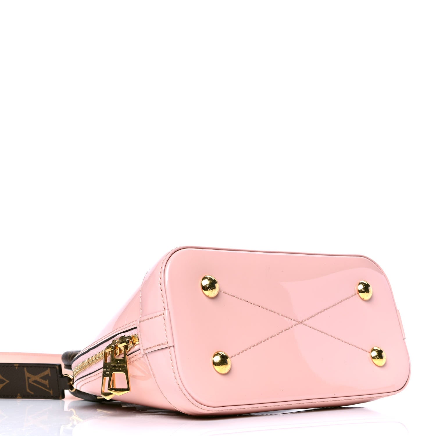 Louis Vuitton Patent Monogram Alma BB Rose Ballerine 3 of 4