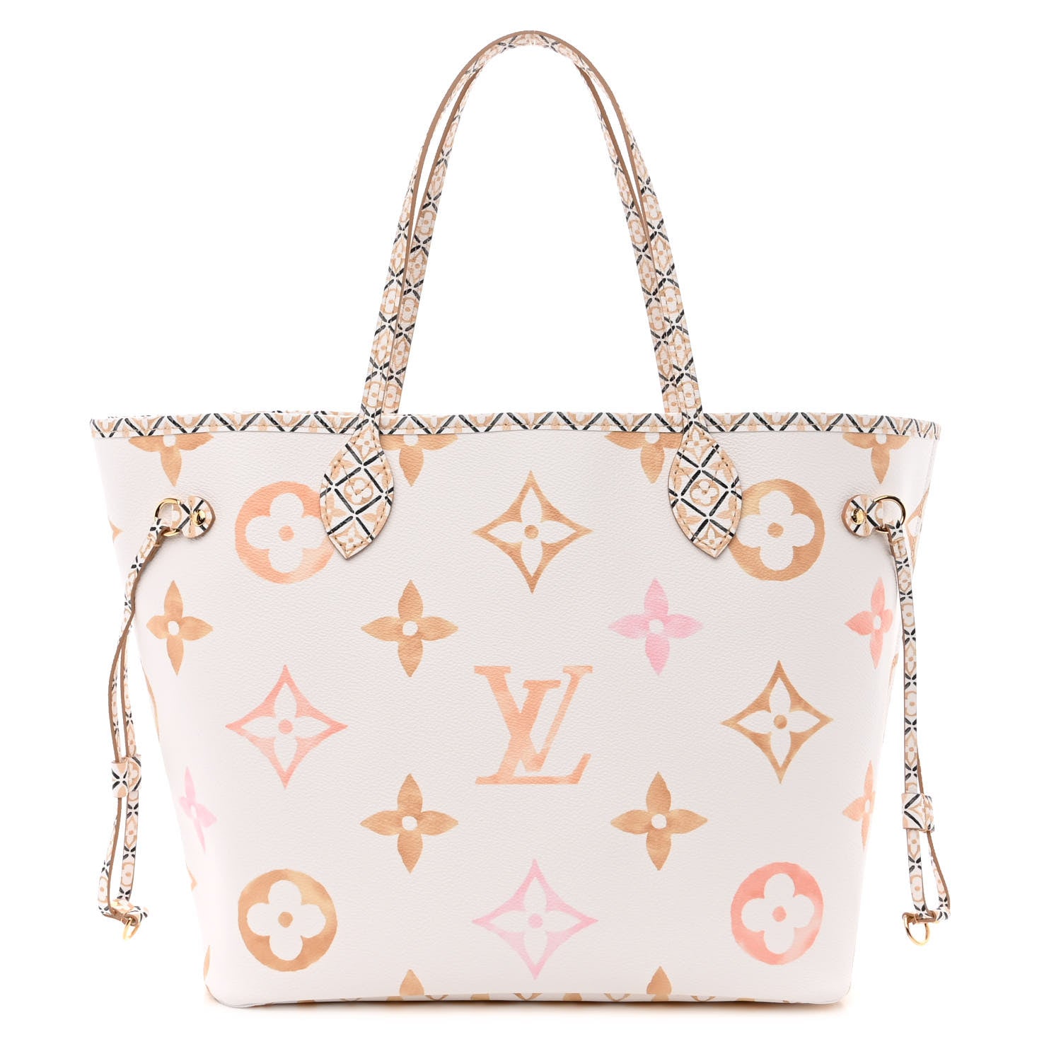 Louis Vuitton Monogram Giant By The Pool 2.0 Neverfull MM Beige 3 of 11