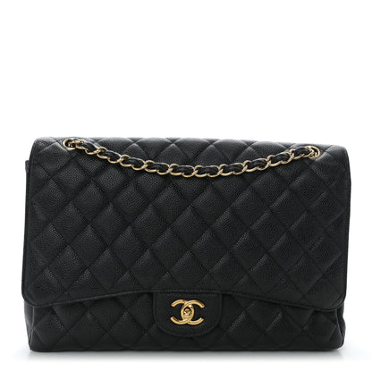 Chanel Caviar Quilted Maxi Single Flap Black 1 of 11